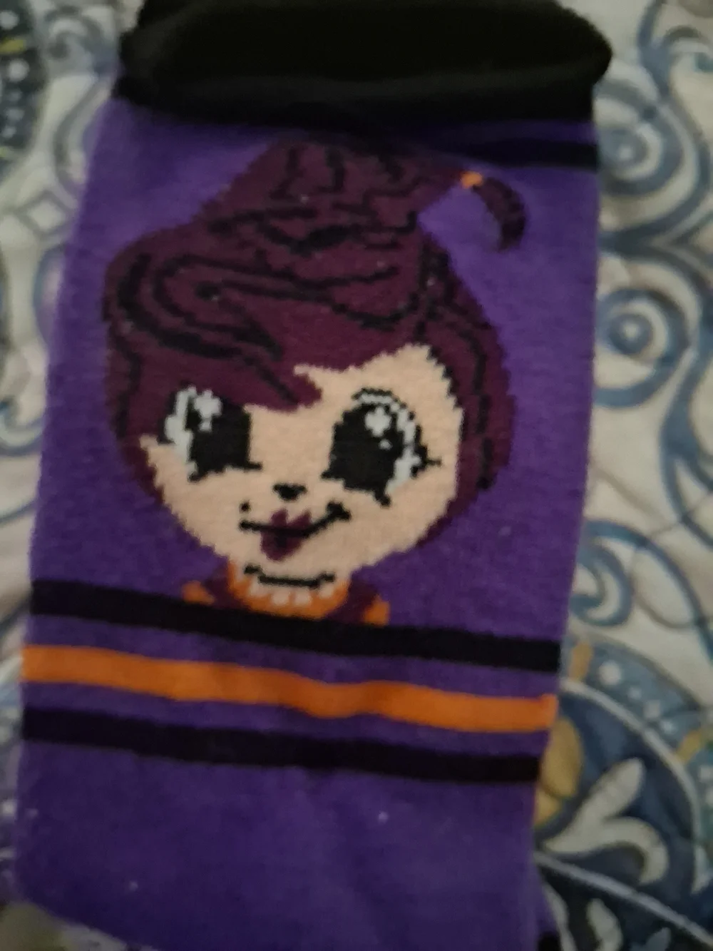 Disney Hocus Pocus Orange, Purple, & Grey Character 3pack Of Socks